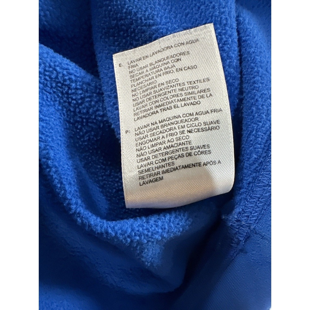 Adidas Jacket Pullover Men's Small S Quarter Zip Climawarm Fleece Blue Gray - Picture 10 of 14